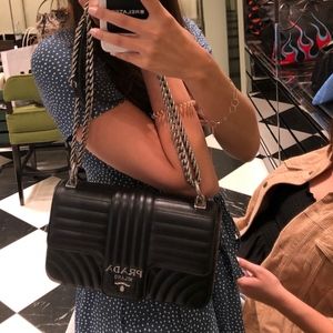 Prada Medium Diagramme Shoulder Bag